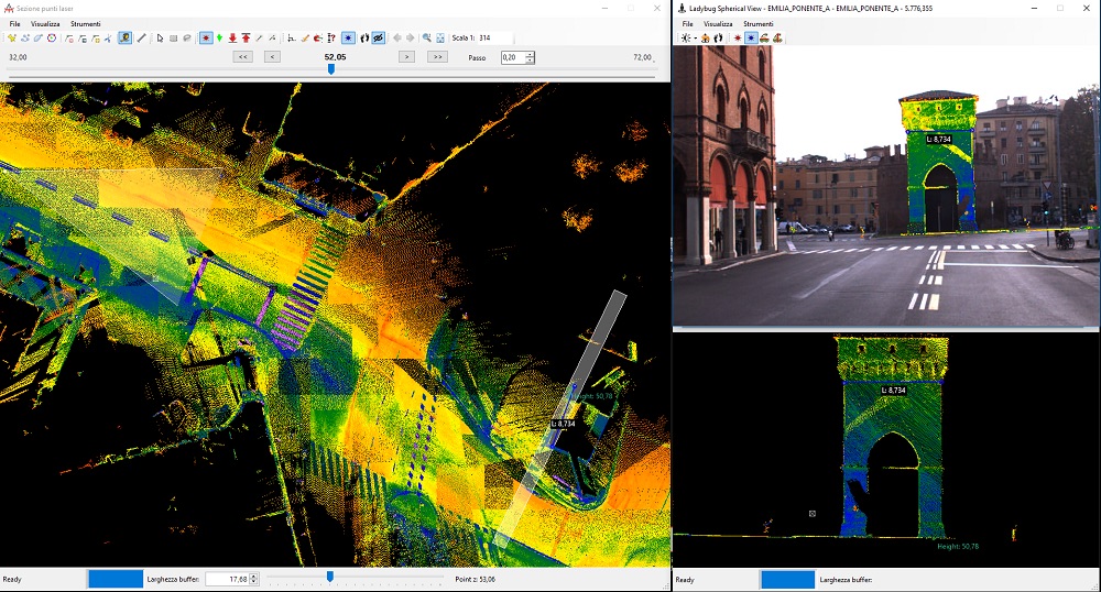 The Mobile Mapping System Road-Scanner for the first tram line in Bologna (IT)